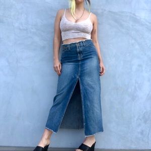 Y2K LEI Denim Maxi Skirt
